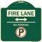 Signmission Fire Lane No Parking Heavy-Gauge Aluminum Architectural Sign, 18" x 18", G-1818-24013 A-DES-G-1818-24013 - alternate 1